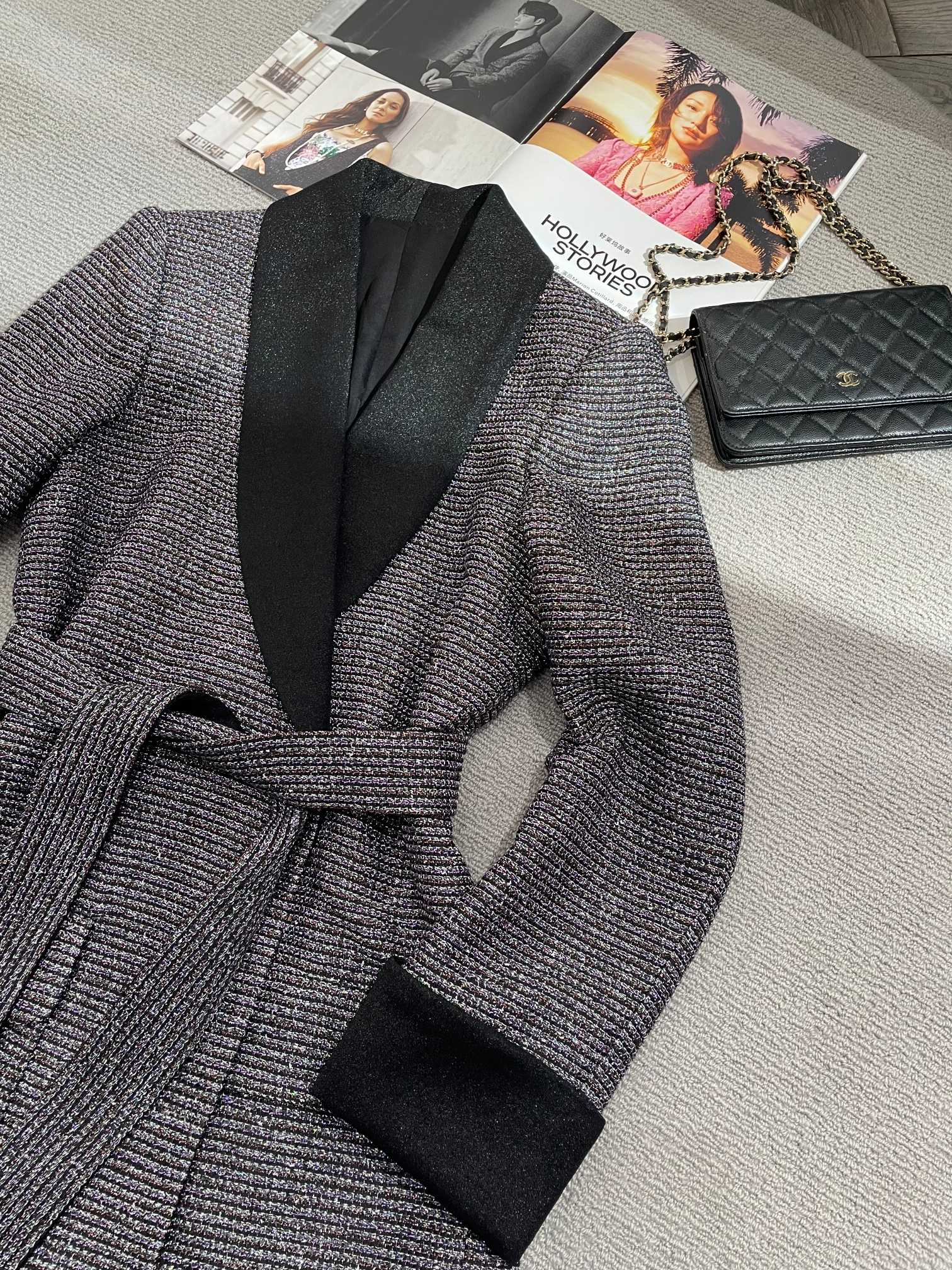 Chanel-Inspired Tweed Bathrobe Jacket - Image 5