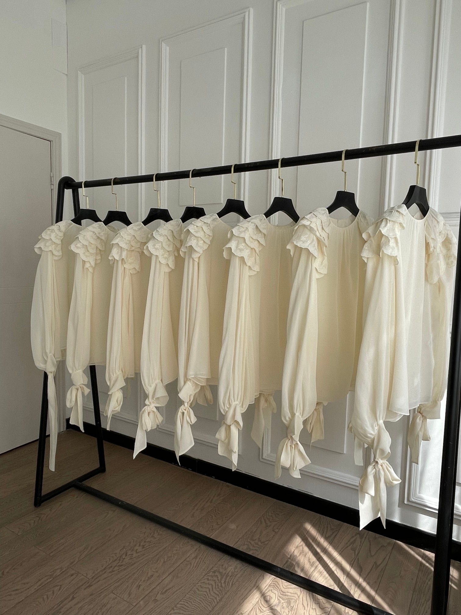 Chloe Embroidered Silk Blouse - Image 3