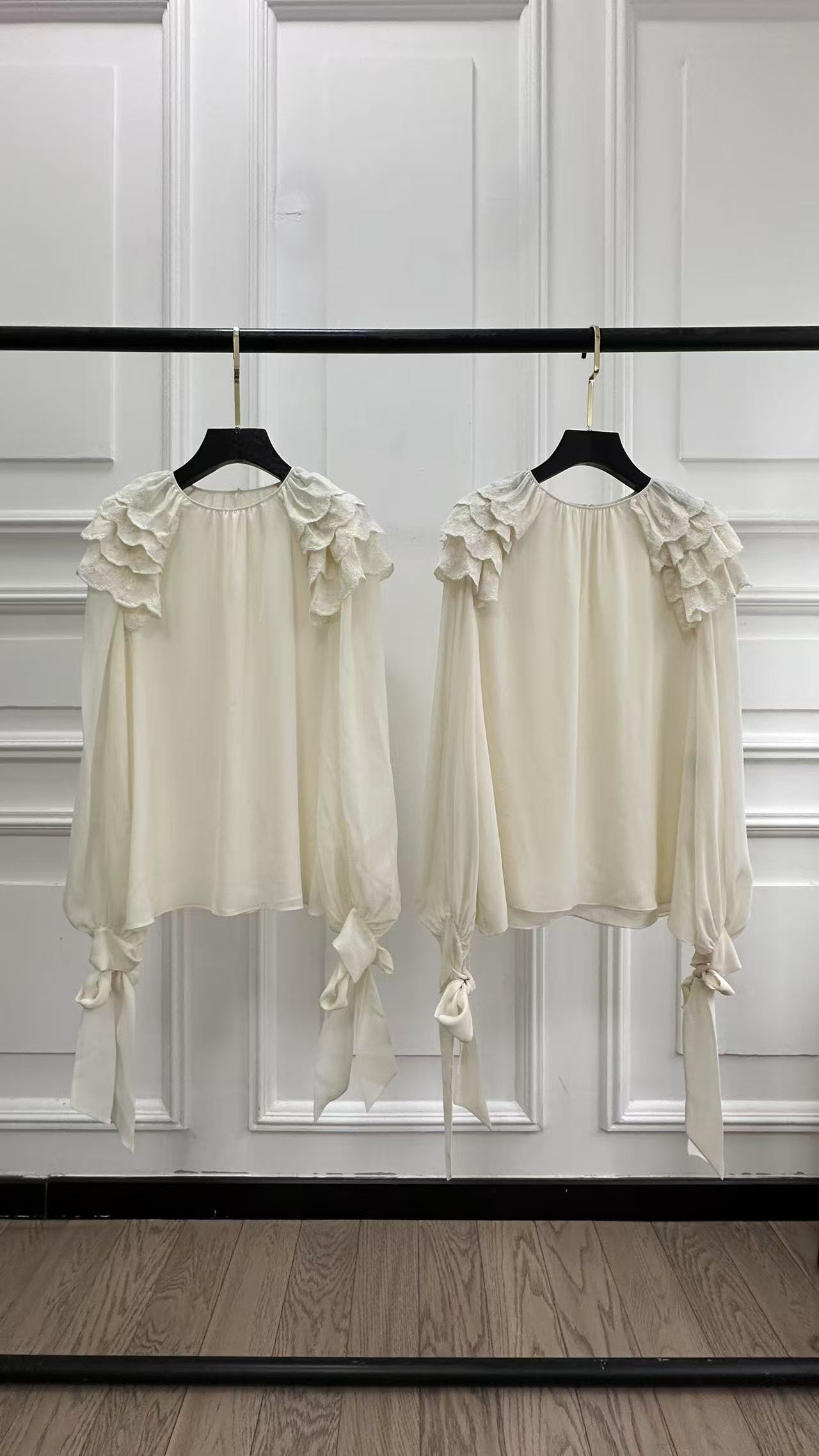 Chloe Embroidered Silk Blouse - Image 5