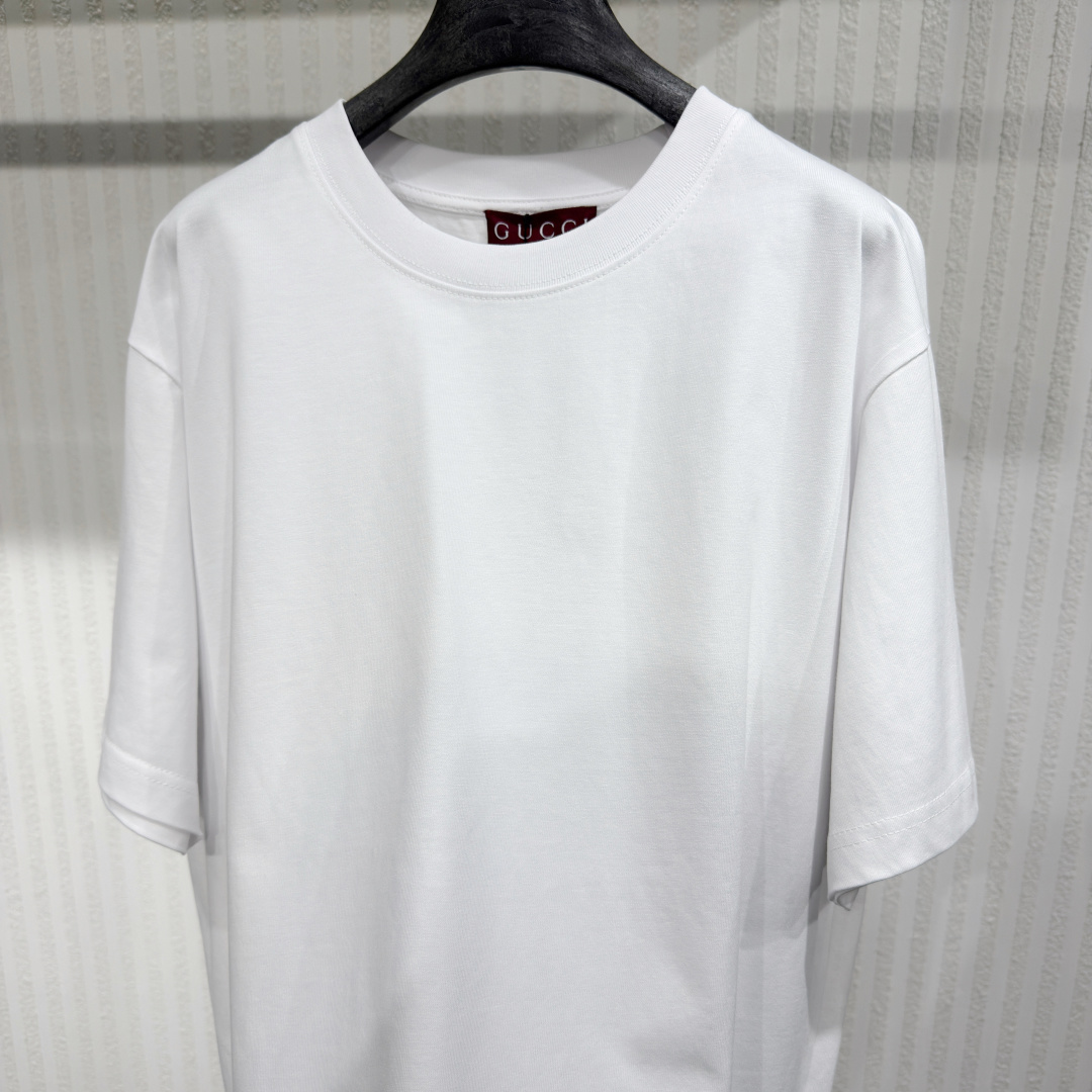 Gucci 26 Printed Knit Cotton T-Shirt - Image 3