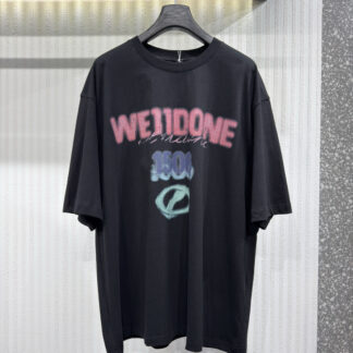 We11Done 1506 Unisex Printed T-Shirt (Black)
