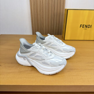 FENDI Premium Nappa Leather Casual Sports Shoes For Men