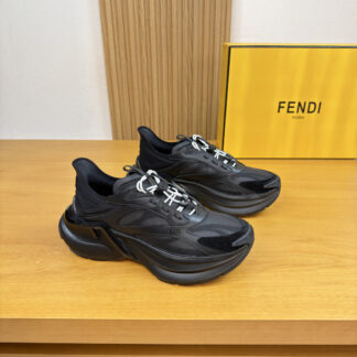 FENDI Premium Nappa Leather Casual Sports Shoes For Men