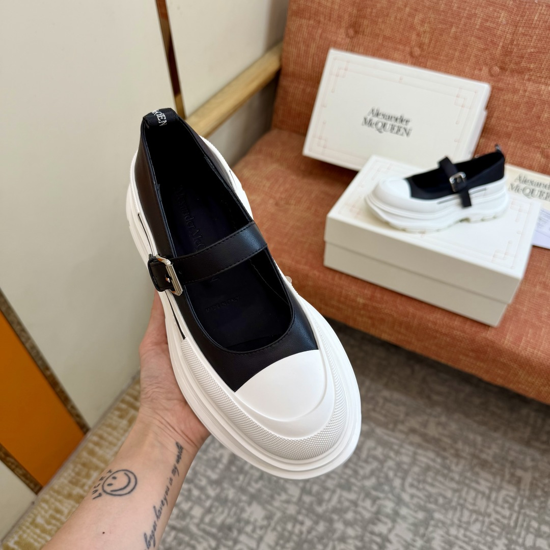 Alexander McQueen Patent Leather Mary Jane Platform - Image 2