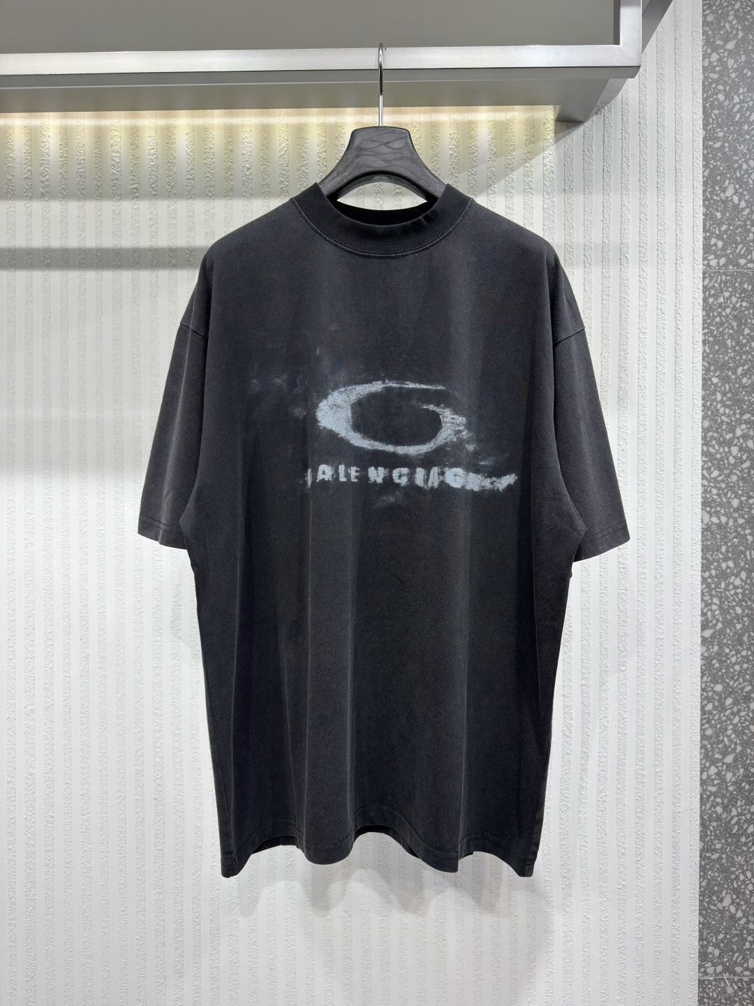 Balenciaga Spring 2026 Washed Crayon Loop Medium Fit T-Shirt