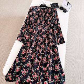 Dolce & Gabbana 26S Sicilian Silk Floral Oversized Dress