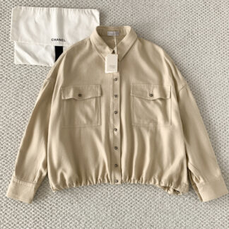 Brunello Cucinelli Linen Blend Casual Shirt