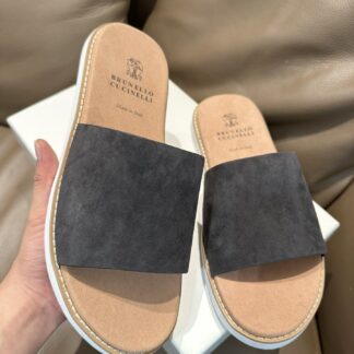 Brunello Cucinelli Premium Leather Slippers For Men