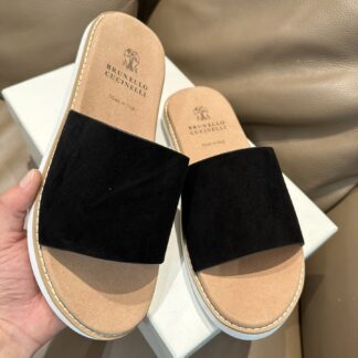 Brunello Cucinelli Premium Leather Slippers For Men