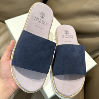 Brunello Cucinelli Premium Leather Slippers For Men