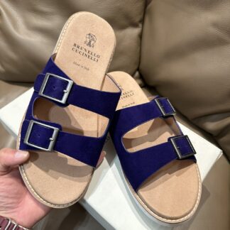 Brunello Cucinelli Premium Leather Slippers For Men