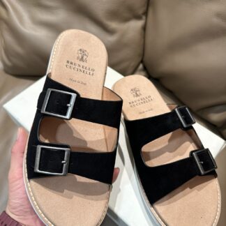 Brunello Cucinelli Premium Leather Slippers For Men