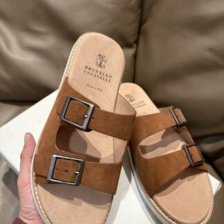 Brunello Cucinelli Premium Leather Slippers For Men