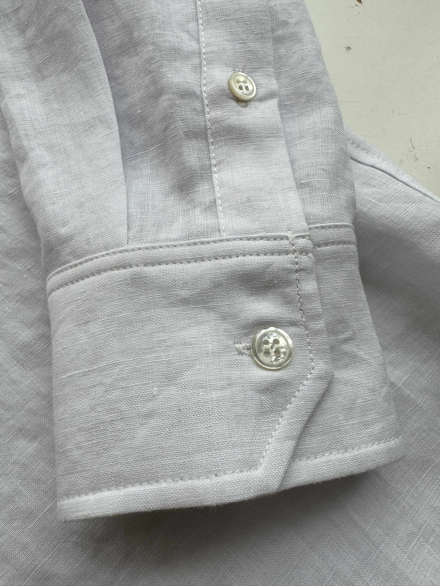 CELINE White Linen Shirt - Image 5