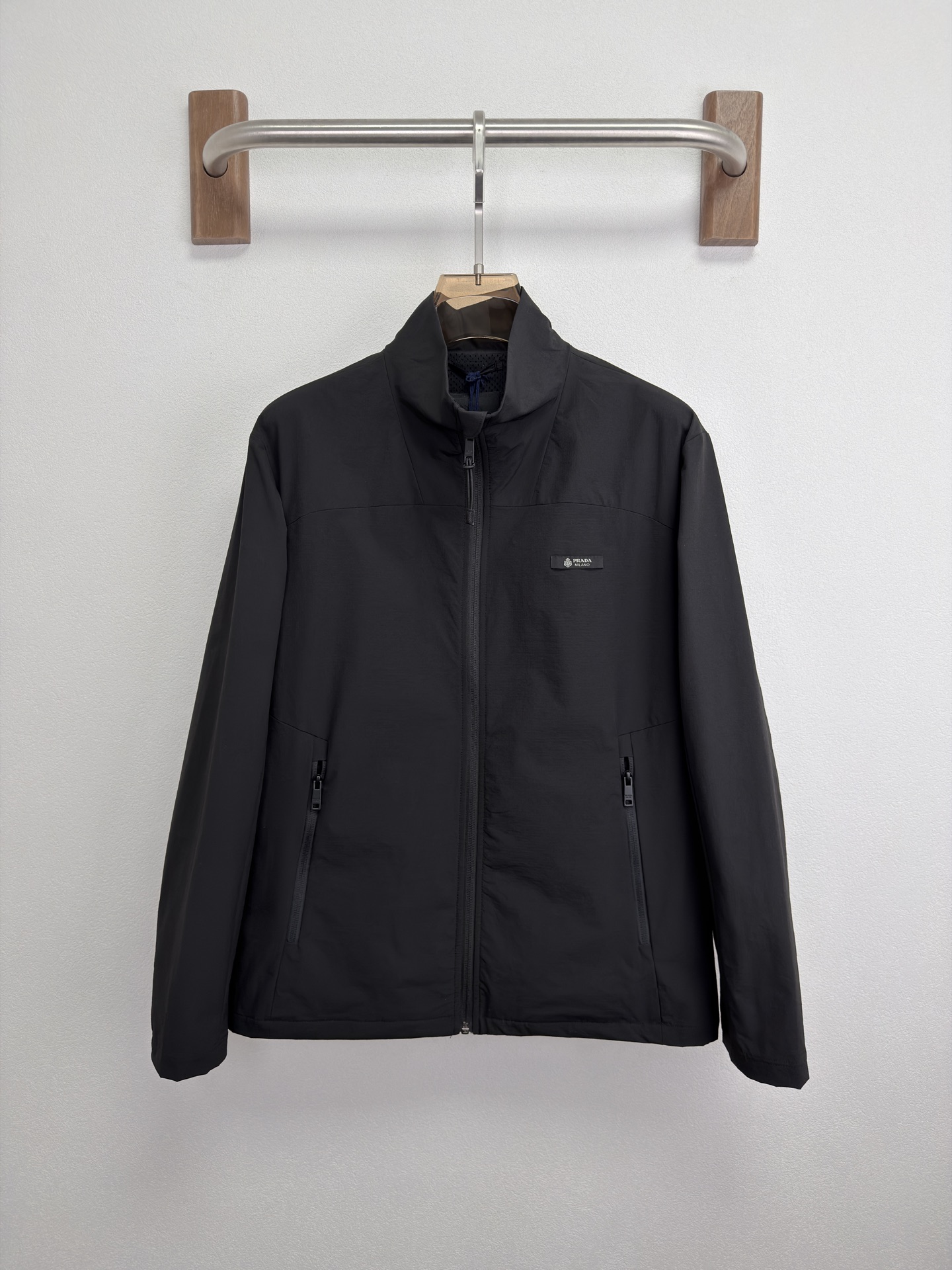 Prada Men's Outdoor Style Stand-up Collar Jacket