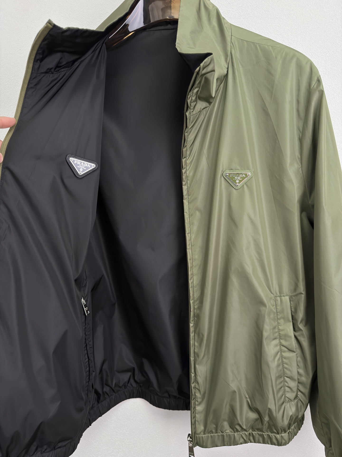 Prada Men's Spring/Summer 2026 Stand Collar Reversible Jacket - Image 3