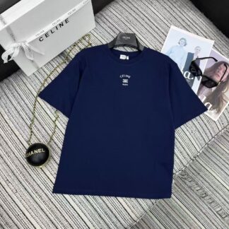 Celine Letter Round Neck T-Shirt