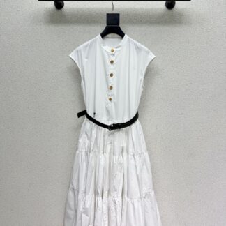 Dior Bee Belted Long Dress