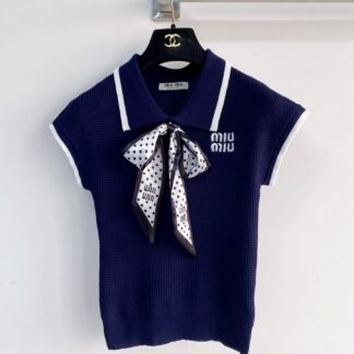 MIYA Two-Tone Short-Sleeve Logo T-Shirt