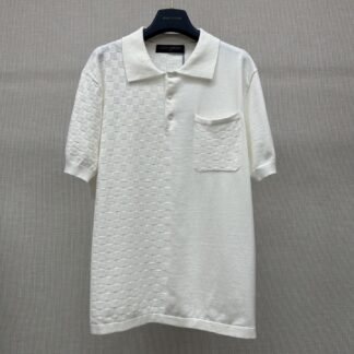 Louis Vuitton Patchwork Knit Polo Shirt