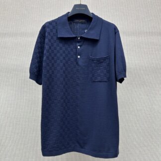 Louis Vuitton Patchwork Knit Polo Shirt