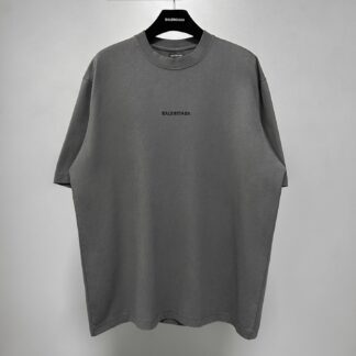 Balenciaga Distressed Embroidered Short-Sleeve T-Shirt Unisex