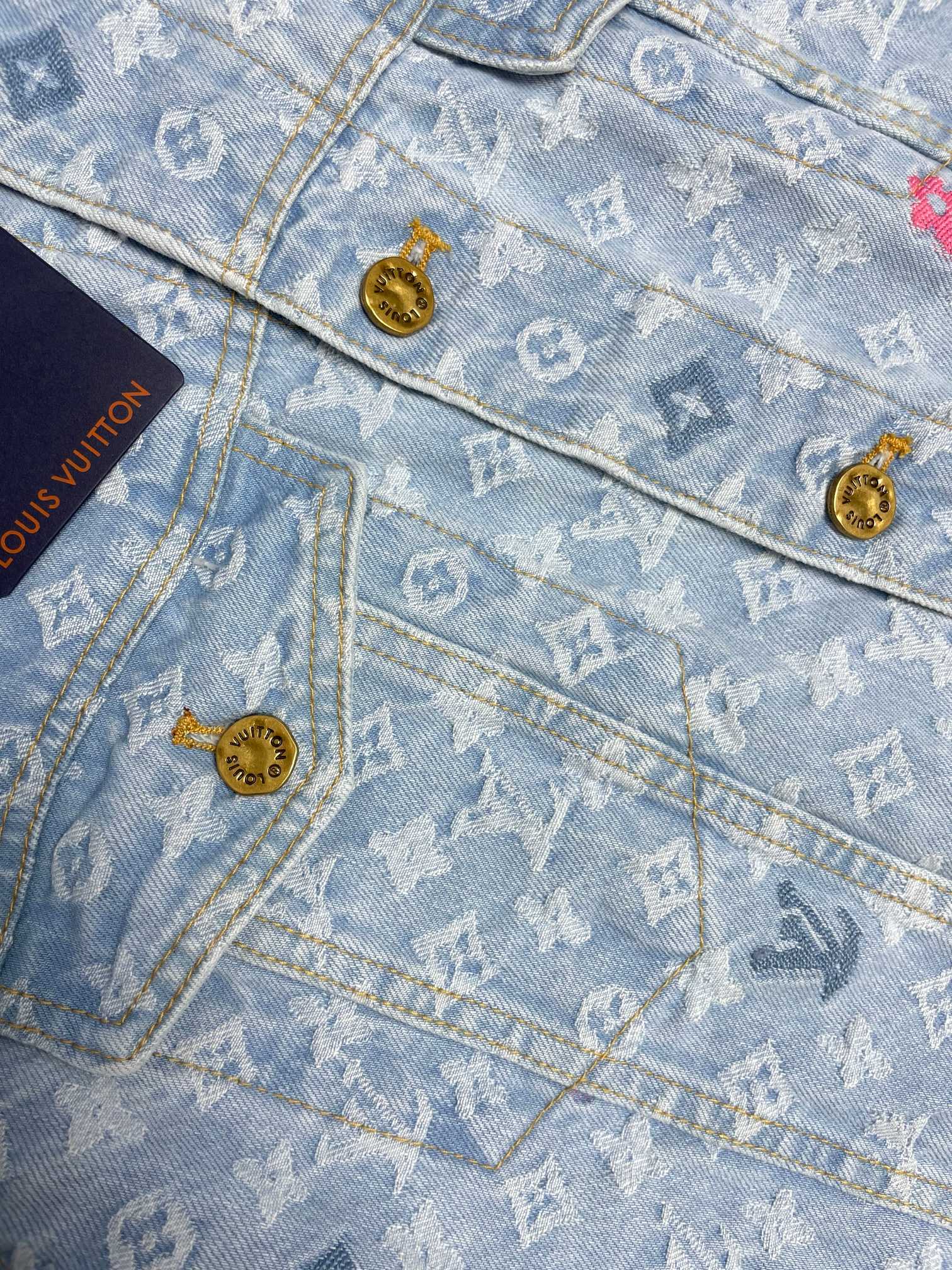 Louis Vuitton Tyler The Creator Collaboration Embroidered Denim Jacket - Image 6