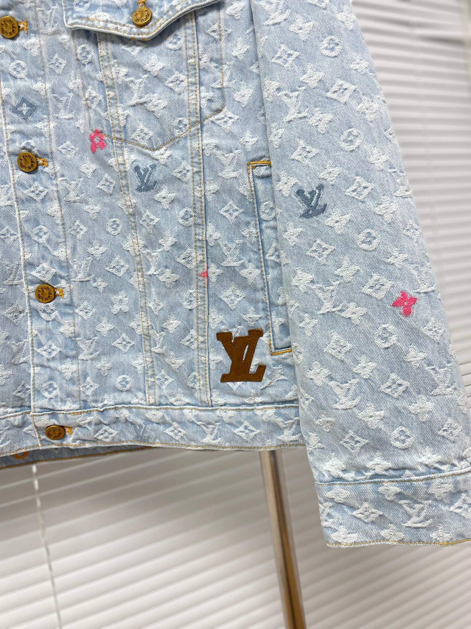 Louis Vuitton Tyler The Creator Collaboration Embroidered Denim Jacket - Image 4