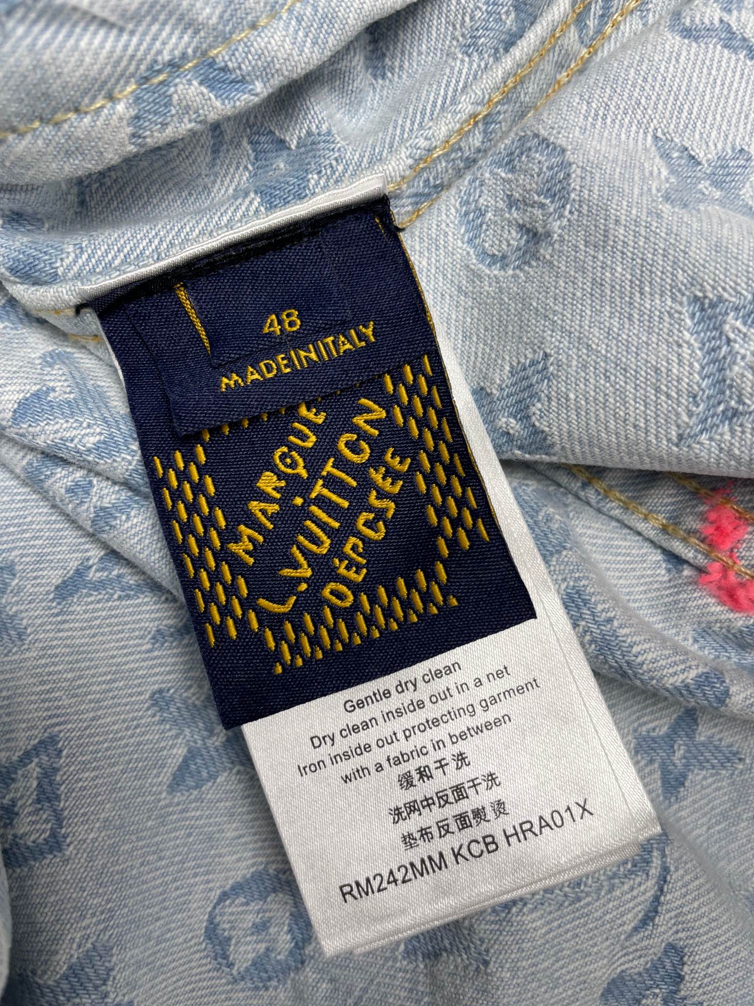 Louis Vuitton Tyler The Creator Collaboration Embroidered Denim Jacket - Image 8