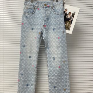 Louis Vuitton Tyler The Creator Collaboration Embroidered Denim Jeans