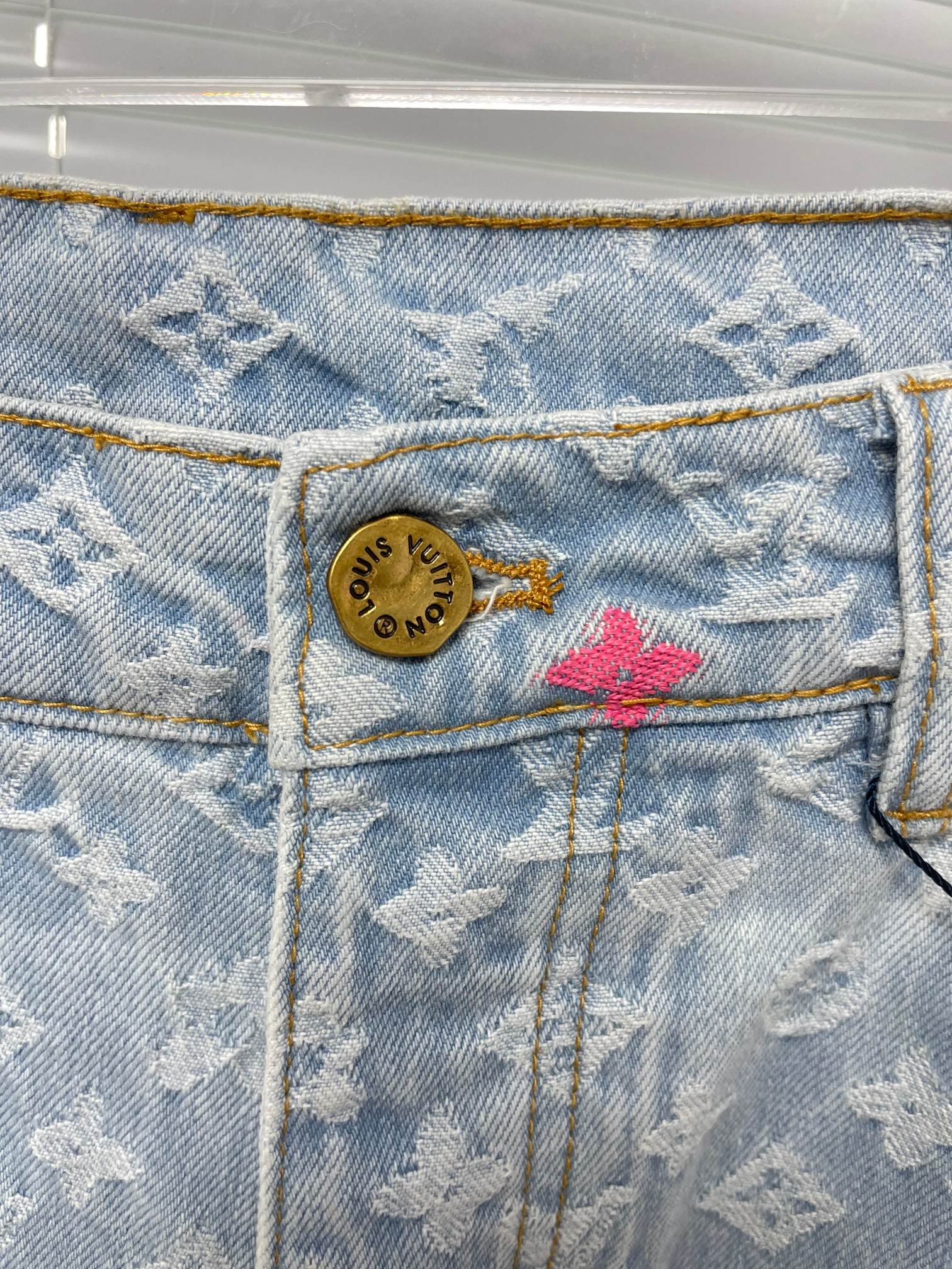 Louis Vuitton Tyler The Creator Collaboration Embroidered Denim Jeans - Image 8