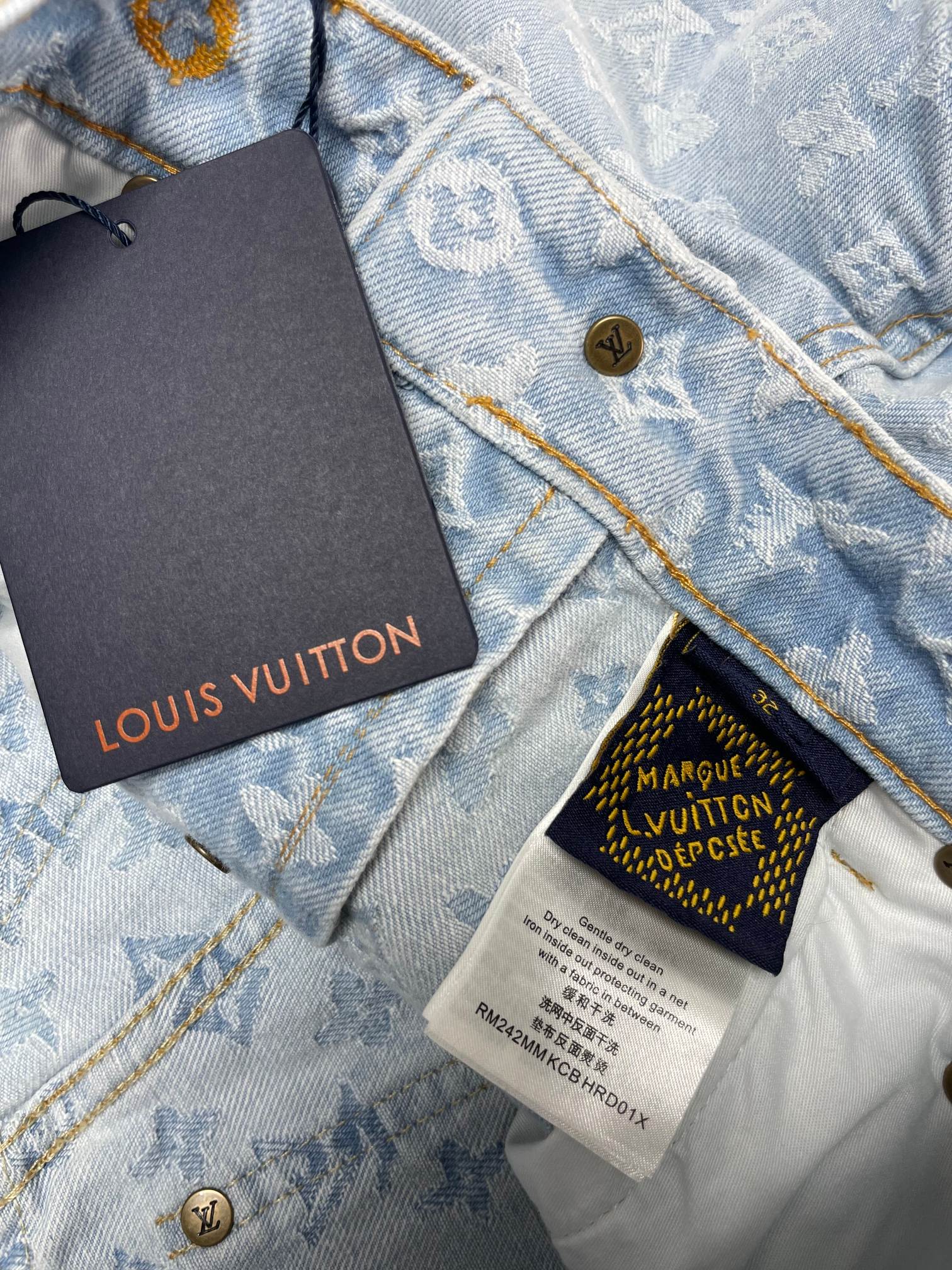 Louis Vuitton Tyler The Creator Collaboration Embroidered Denim Jeans - Image 9