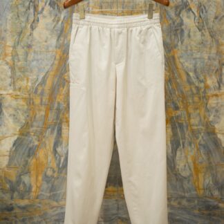 Replica Dolce & Gabbana 2026SS CD Embroidered Casual Pants Beige