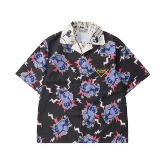 Prada Timecapsule Frankenstein Print Shirt For Men