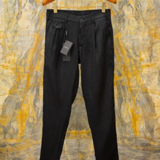 Replica Dolce & Gabbana 2026SS Premium Linen Casual Pants Black