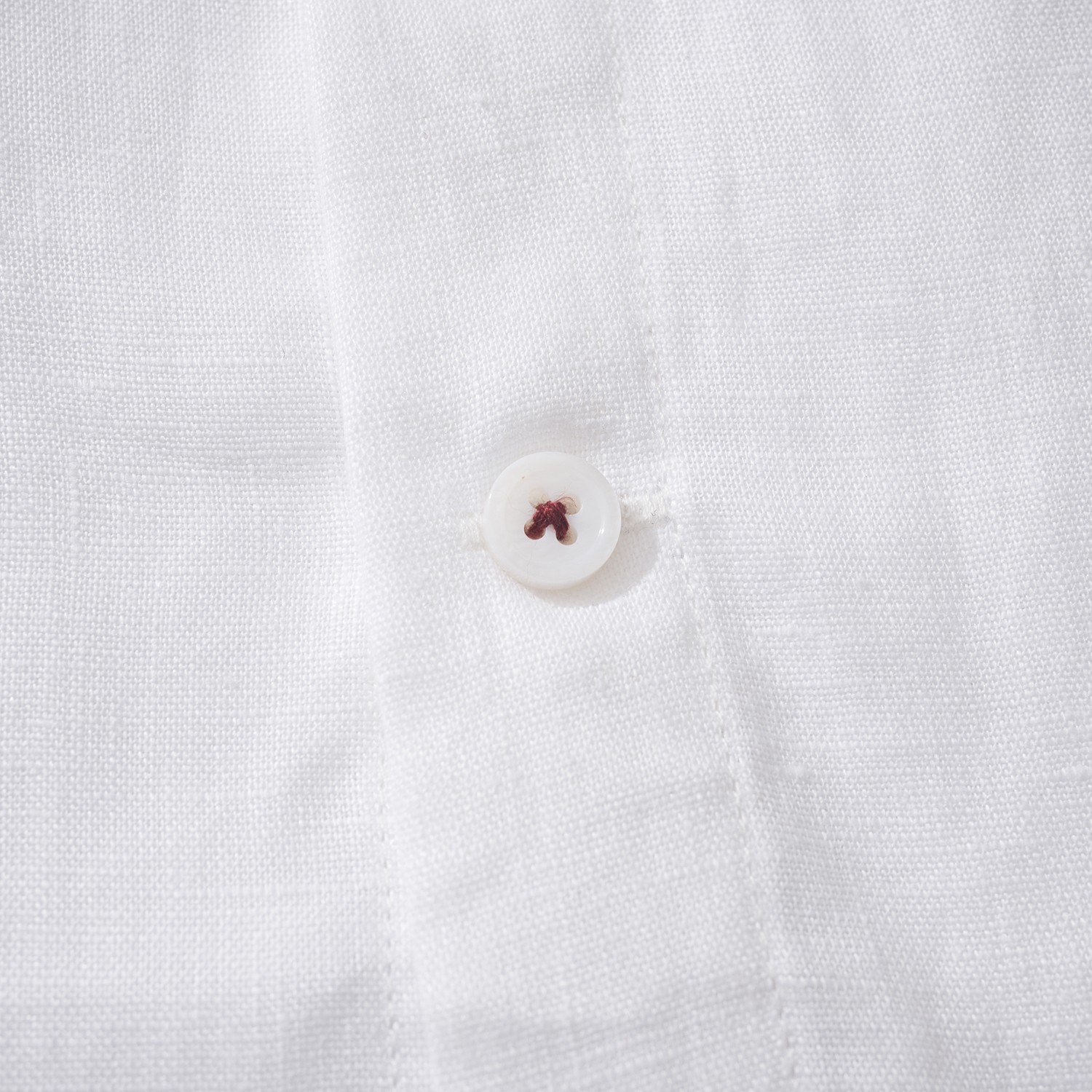 Replica Loro Piana Elia White Linen Shirt For Men - Image 4