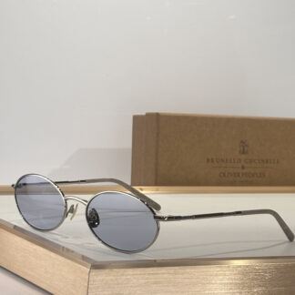 Brunello Cucinelli Oliver Peoples BC2006ST Round Frame Sunglasses