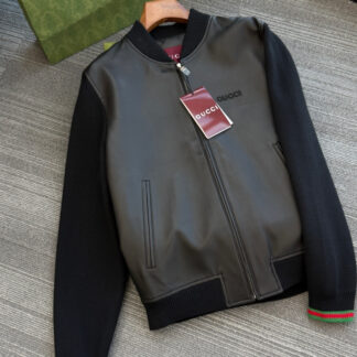 Gucci GG Nappa Leather Pilot Jacket