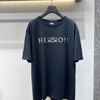Replica Loewe Hello Anagram Round Neck T-Shirt For Men