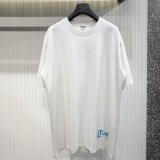Replica Loewe Logo Yarn Embroidered T-Shirt For Men