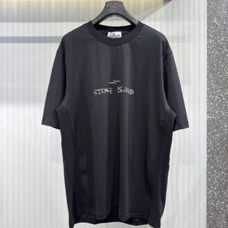 Replica Stone Island Year of the Snake Limited Print Logo T-Shirt Blue For Men
