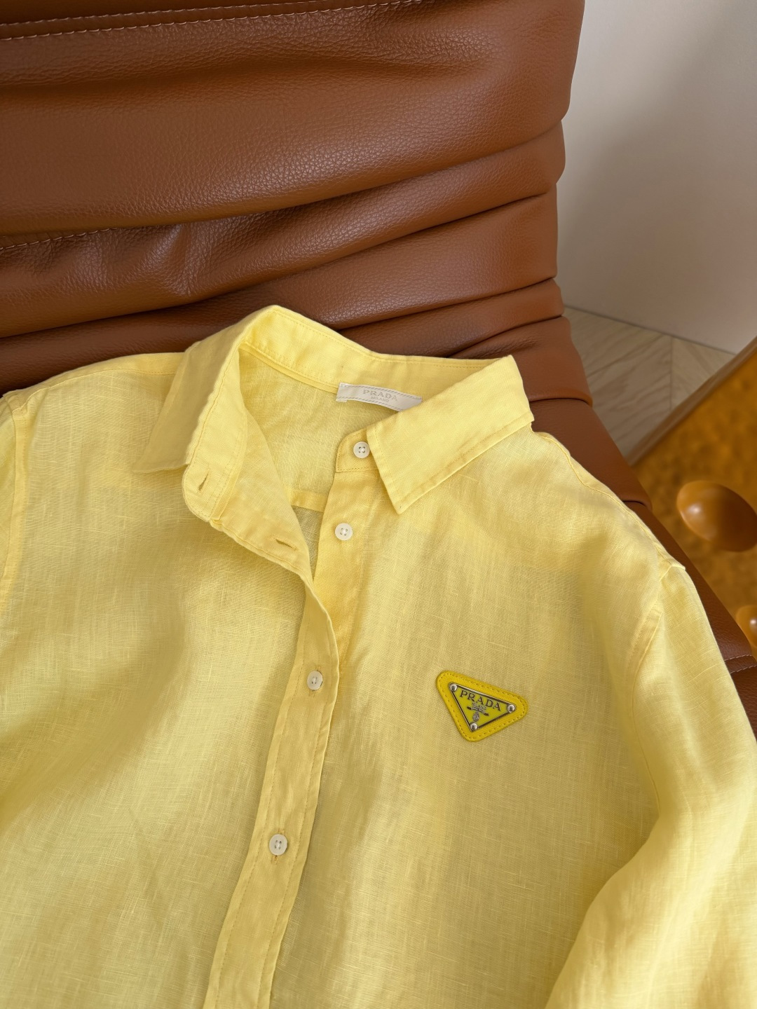 Prada Linen Shirt Detail 5