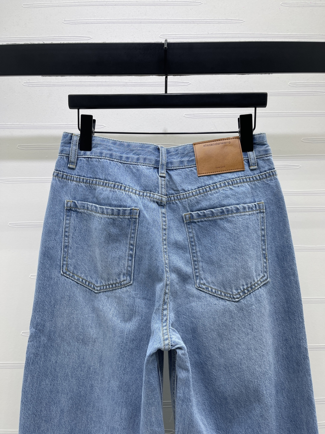 Replica Alexander Wang Letter Logo Wide Leg Denim Jeans 2026 For Women - Image 6