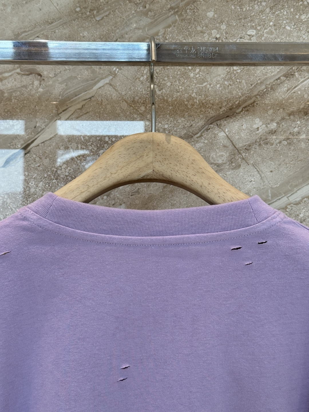 Acne Studios Lilac Purple Two-Piece Illusion Long-Sleeve T-Shirt