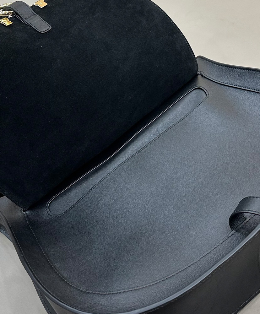 Chloe Marcie Shoulder Bag Black - Image 8