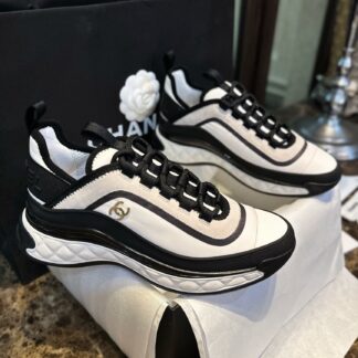 Chanel 23P Black White Panda Sneakers For Women