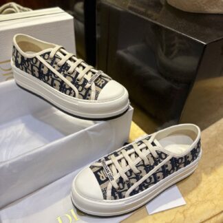 Dior 26SS Embroidered Canvas Sneakers For Women