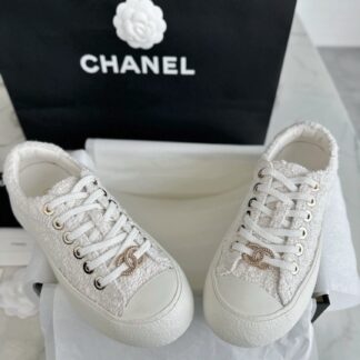 Chanel 24P White Low-Top Sneakers For Women