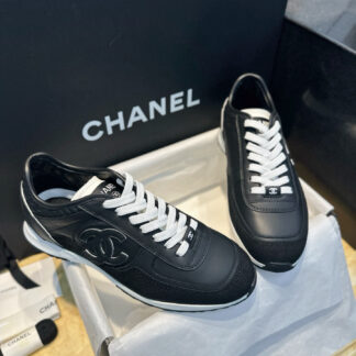 Chanel 25P Black Thin-Sole Panda Sneakers For Women
