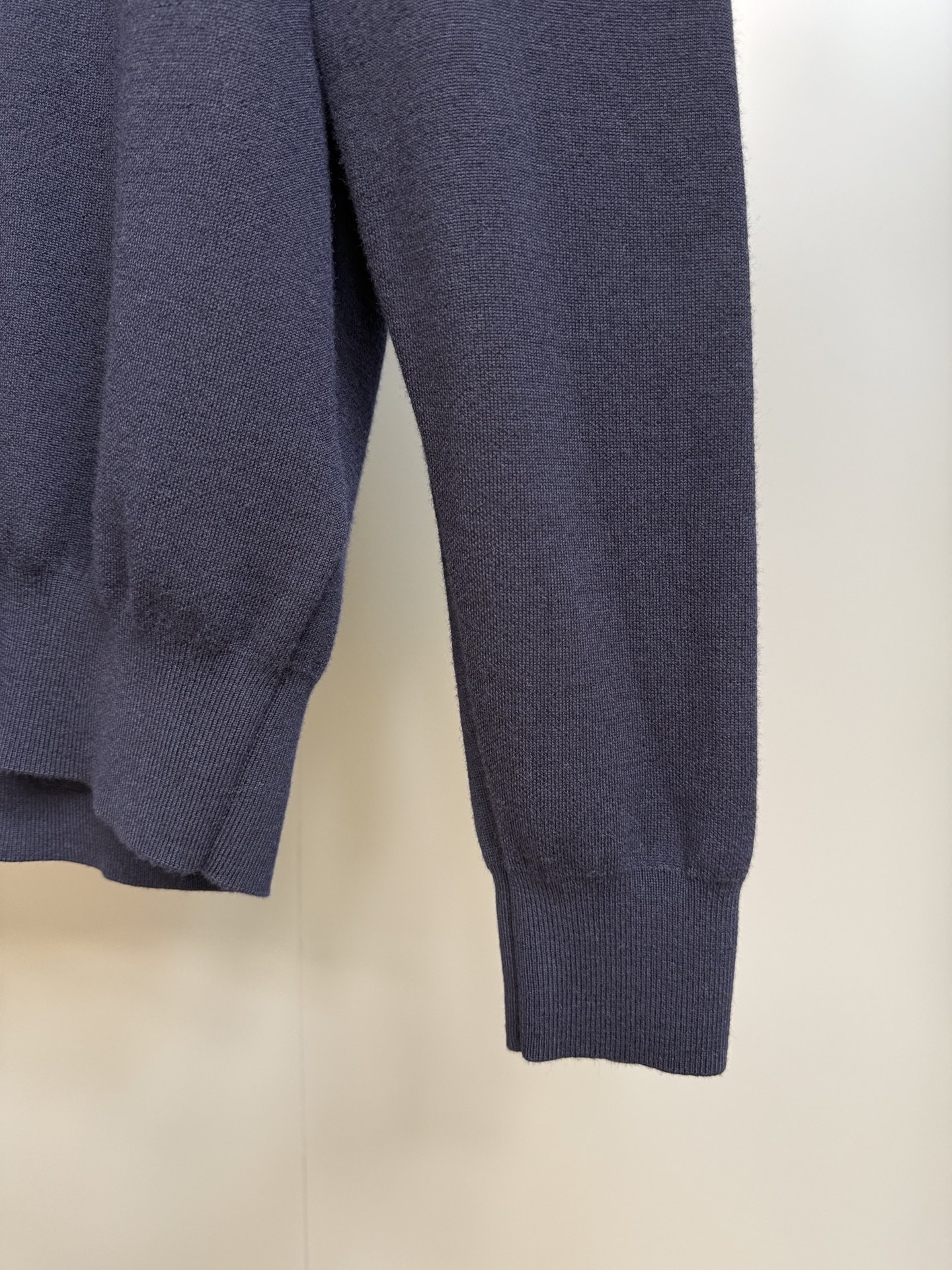 Replica Loro Piana Wish Empire Wool Polo Shirt Blue - Image 6